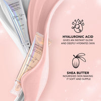 FACESCANADA Glow & Go Combo Kit - Rose Gold Strobe Cream (30Ml) & Makeup Fixer (50Ml) | All Day Natural Glow | Hydrating Makeup Fixer | Illuminating & Glowing Makeup Kit, 2 Pieces