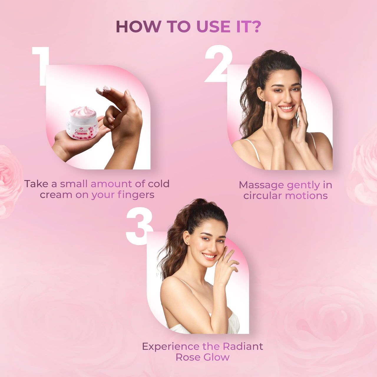 Dabur Gulabari Moisturizing Cold Cream 100gm + Gualabari Lip Balm 8gm | With Goodness of Natural Rose Oil & Vitamin E | Intense Hydration and Deep Moisturization | For Smooth & Soft skin | All Skin types