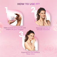 Dabur Gulabari Moisturizing Cold Cream 100gm + Gualabari Lip Balm 8gm | With Goodness of Natural Rose Oil & Vitamin E | Intense Hydration and Deep Moisturization | For Smooth & Soft skin | All Skin types