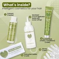 Naturtint Permanent Hair Colour Gel Golden Brown 4G | For Optimal Scalp Care | Long Lasting Hair Colour | Ammonia Free Vegan | No Parabens | Enriched with Olives & Organic Shea Butter