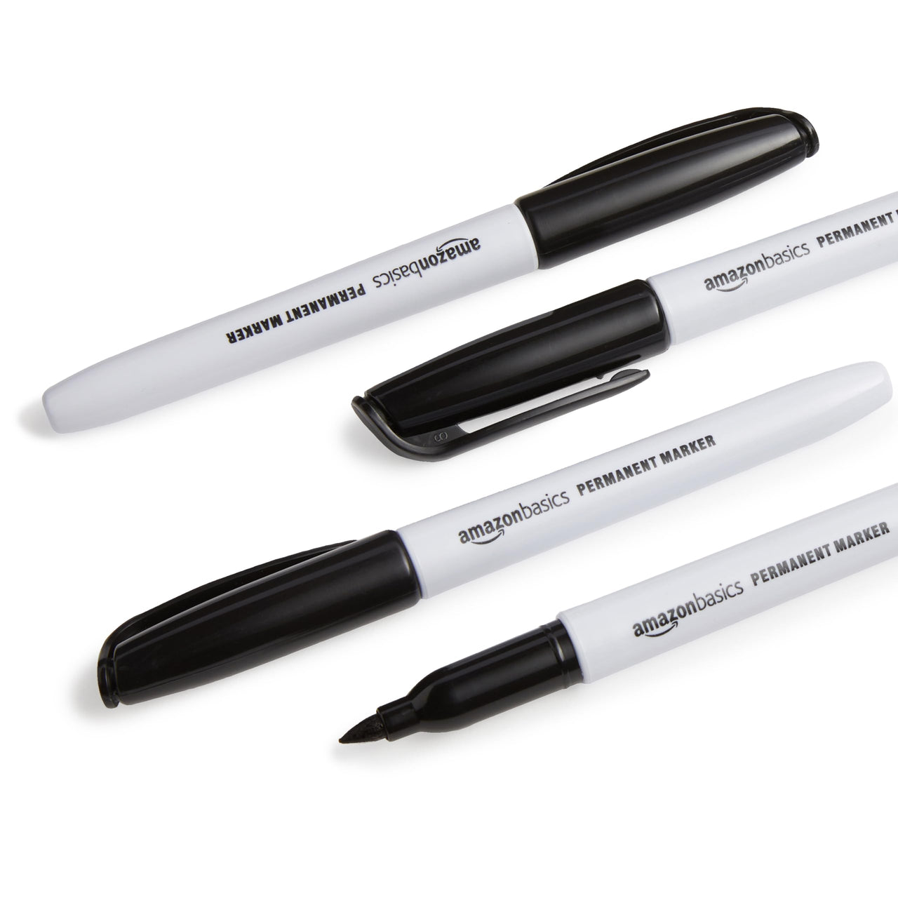 Basics Fine Point Tip Permanent Markers, Black, 24-Pack 1 Count (Pack of 24)