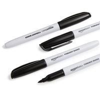 Basics Fine Point Tip Permanent Markers, Black, 24-Pack 1 Count (Pack of 24)