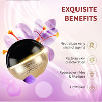 Ayouthveda Sparkling 24K Nano Elemental Gold Night Cream| Enriched with 24k Gold & Kashmiri Saffron|Reduces Fine Lines, Nourishes Skin, Improves Skin Firmness| (Luxury Packaging Pack of 1-50g)