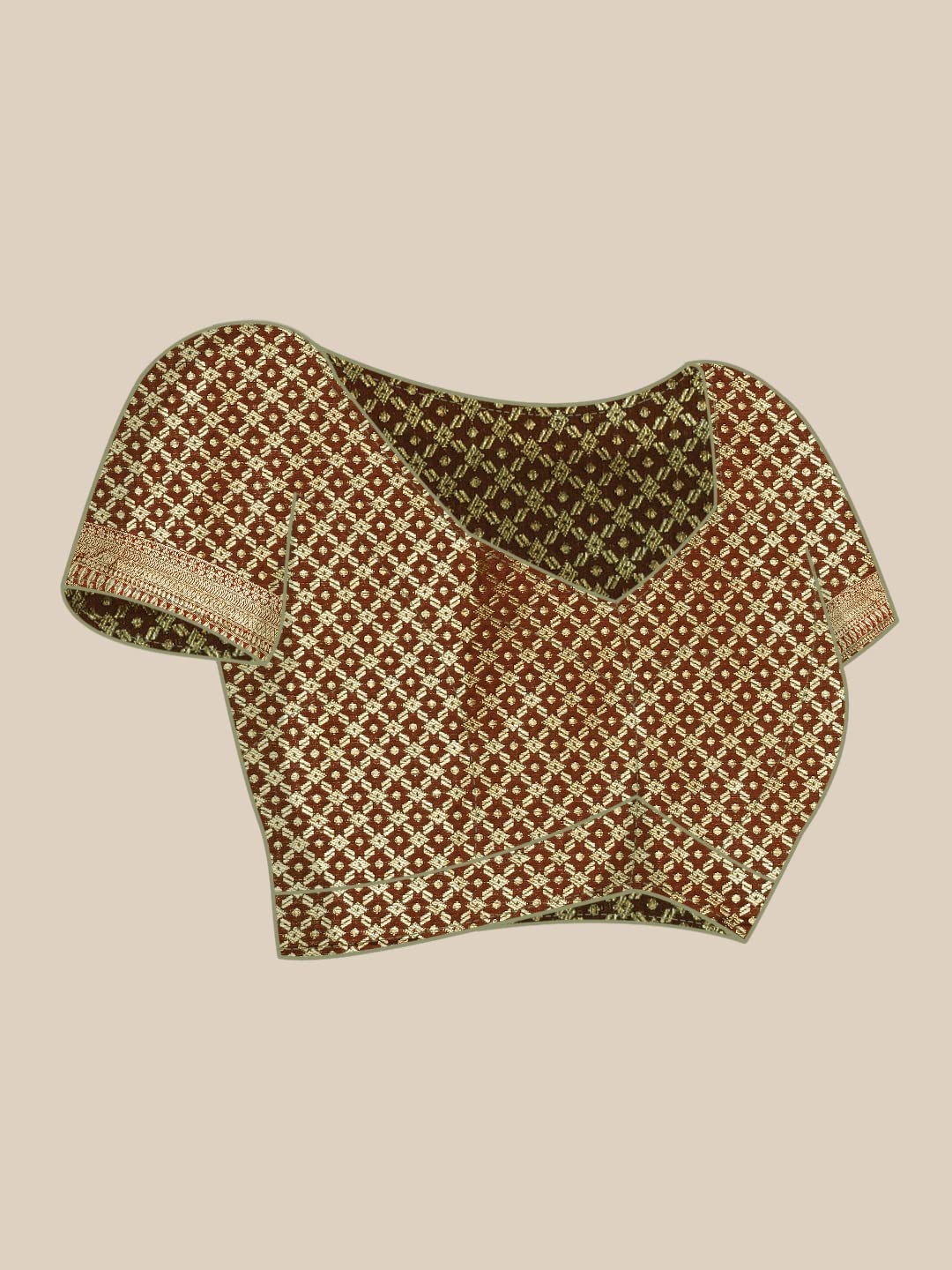 Pandadi Saree Women's  Banarasi Silk Saree With Unstitched Blouse Piece