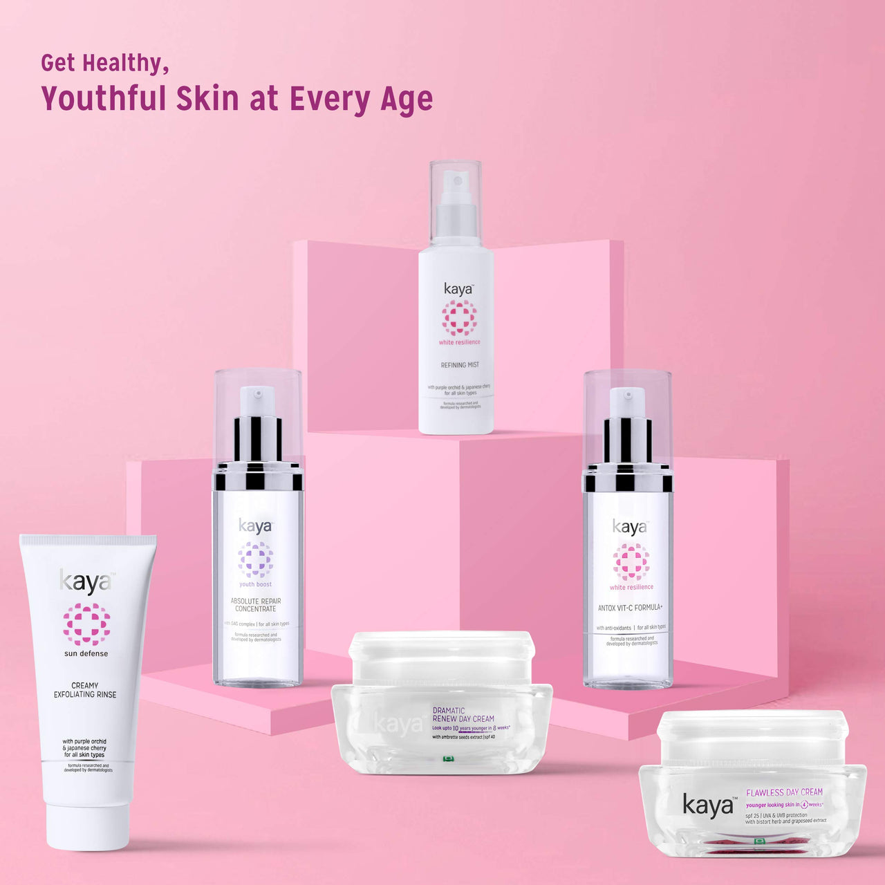 Kaya Clinic Antox Vit-C Formula Vitamin C Face Serum With Anti-Oxidants, Anti Ageing Serum For Brighter Skin Of All Skin Type, 30ml