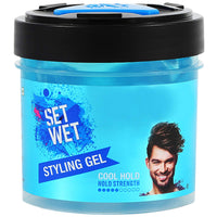 Set Wet Hair Gel Ultimate Hold, 250ml & Cool Hold Strength Hair Gel, 250ml