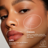 Mila Beaute BaeBee Lip & Cheek Tint I Creamy Formula, Matte Finish I Long Lasting I With Jojoba Oil (01 Farm Peach)