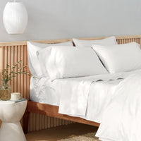 Aware 100% Organic Cotton 300 Thread Count Pillowcase, Standard Set, King, White, 2 Pack, 40