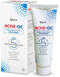 ACNE-OC Moisturiser for Oily & Acne-Prone Skin - 75g Sebum Regulating Moisturizer for Face with 5 Natural Phyto Active Complex - Hydrates & Restores Skin - Fast Absorbing Non-Comedogenic Moisturizer