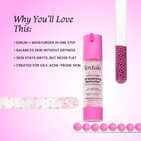 Foxtale Oil Balancing Moisturizer with Niacinamide, Azelaic Acid Pearls & Cica | 8+ Hours Shine-Free Hydration, Pearlescent Glow, Smooth Texture | Lightweight & Non-Comedogenic | 50ml