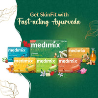 Medimix Ayurvedic Skinfit Pack - 125 g | Pack of 6 unique Soaps | Skin Protection | Glowing Skin | Soft Skin | Radiant Skin | Cool Skin | Ayurvedic Soap | Paraben Free | Vegan