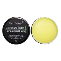 EcoBerry Murumuru Butter Lip Balm For Men Dry, Chapped Lips, Non-shiny Moisturizing, Conditioning, Natural SPF Enriched with Cocoa butter & Vitamin E, Mineral Oil Free, Preservative Free, Veg