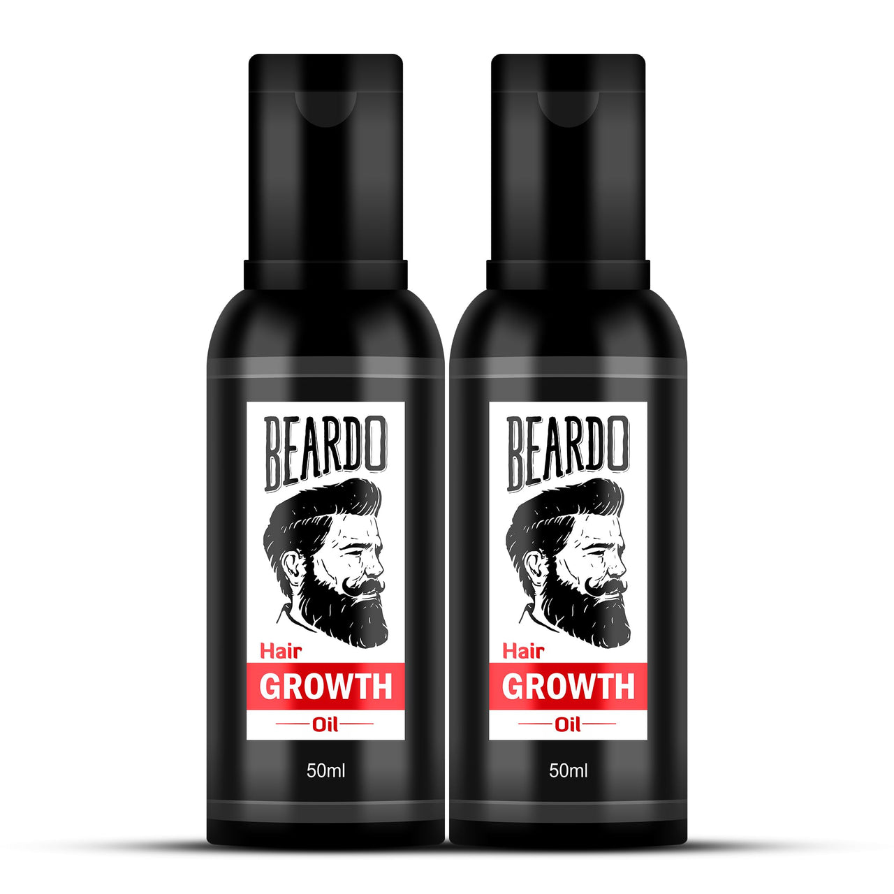 Beardo Beard & Hair Growth Oil, 50ml (Pack of 2) | Natural Hair Oil for Thicker & Longer Beard | Beard Oil for Uneven, Patchy & Fast Beard Growth | Growth Oil for Stronger & Fuller Beard Hair