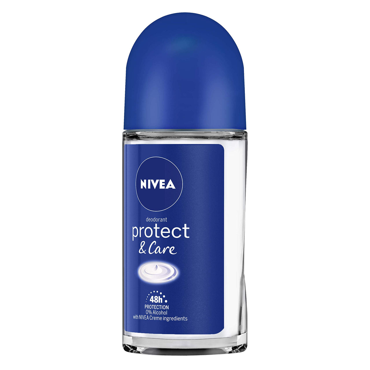 NIVEA Deodorant Roll On for Men, Protect & Care, 50ml and Shower Gel, Active Clean Body Wash for Men, 250ml