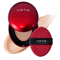 TIRTIR Normal Skin Mask Fit Red Cushion Foundation, Full Coverage, Skin Fit, Satin Glow Finish, Korean Cushion Foundation #22C Peach Beige, 4.5G