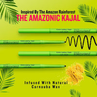 Daily Life Forever52 Amazonic Black Kajal (3pcs) 24Hr Long Stay | One Stroke Smooth Glide | Waterproof, Smudgeproof & Fadeproof | Intense Matte Finish - Safe for Eyes