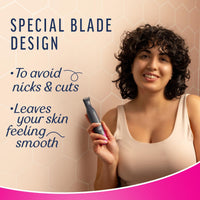 Veet Expert All-in-One Women's Trimmer | Full Body, Bikini, Face & Eyebrow Grooming Trimmer Electric Shaver,Gray