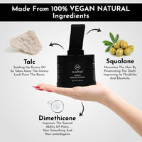 StyleMake Enrich Hairline Powder for Women & Men | Root Touch Up for Grey Hair | Toppers | Cover-Up Powder | Instantly Covers Loss, Patches, and Grey on Beard (Black, 4 g)