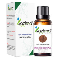 KAZIMA Radish Seed Cold Pressed Carrier Oil - 100% Pure Natural & Undiluted For Skin care & Hair (15ml)