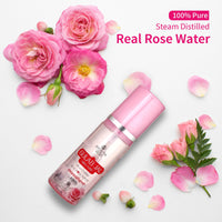 Ayouthveda Gulab Jal Steam Distilled Real Rose Water Pure & Natural Rose Water & Skin Toner | Organic and Chemical Free Makeup Remover | Ideal For Daily Use (Pack Of 1-100ml)