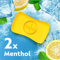 Dettol Lime Cool Bathing Soap Bar with 2x Menthol (600g)- Pack of 4