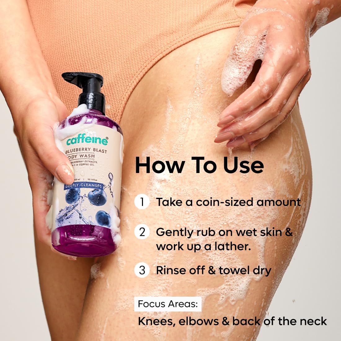 mCaffeine Body Wash with 3 Different Fragrances | Pure Bliss for Soft, Aromatic Skin Coconut Cream, Pumpkin Spice Latte & Blueberry Blast Shower Gel Trio For Both Women and Men -300 ml Each