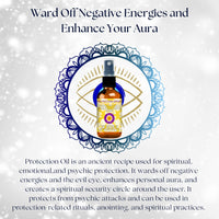 Deve herbes Protection Spray - Essential Oil Blend to ward off negative energies & evil eye with Cedarwood, Cinnamon, Citron, Clove, Elemi, Eucalyptus, Frankincense, Lemon, Lemongrass, Myrrh, Rosemary, Sage and Tea Tree 50ml