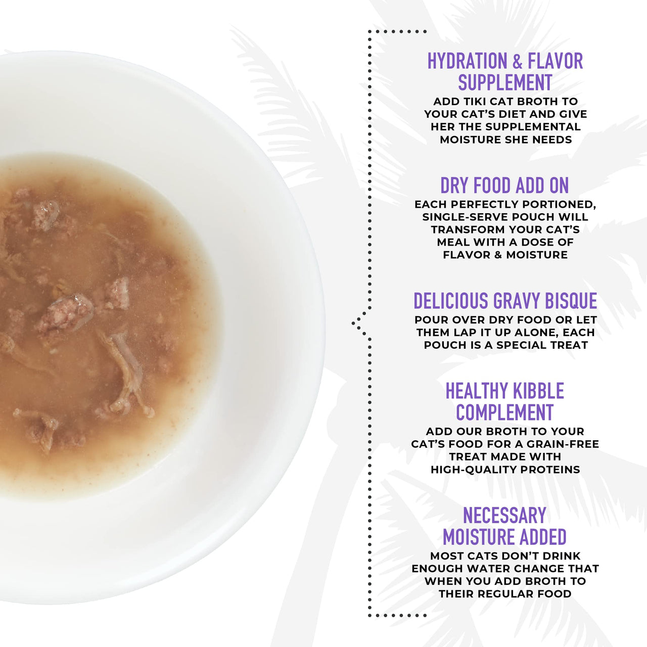 Tiki Cat Born Carnivore Broths, Duck & Chicken Recipe, Hydration and Flavor Supplement Cat Food Topper, 1.3 oz. Pouch (Pack of 12)