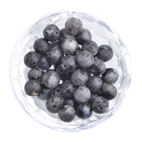 100Pcs Natural Crystal Beads Stone Gemstone Round Loose Energy Healing Beads with Free Crystal Stretch Cord for Jewelry Making (Larvikite Labradorite, 6MM) Larvikite Labradorite