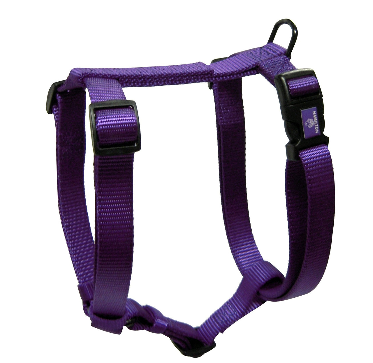 Hamilton Adjustable Comfort Nylon Dog Harness, Purple, 3/8" x 10-16" X-Small, 3/8" x 1-16"