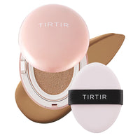 TIRTIR Mask All-Cover Cushion Foundation | Full coverage, Skin fit, Satin Glow Finish | Korean Cushion Foundation #33N MACCHIATO | 18g