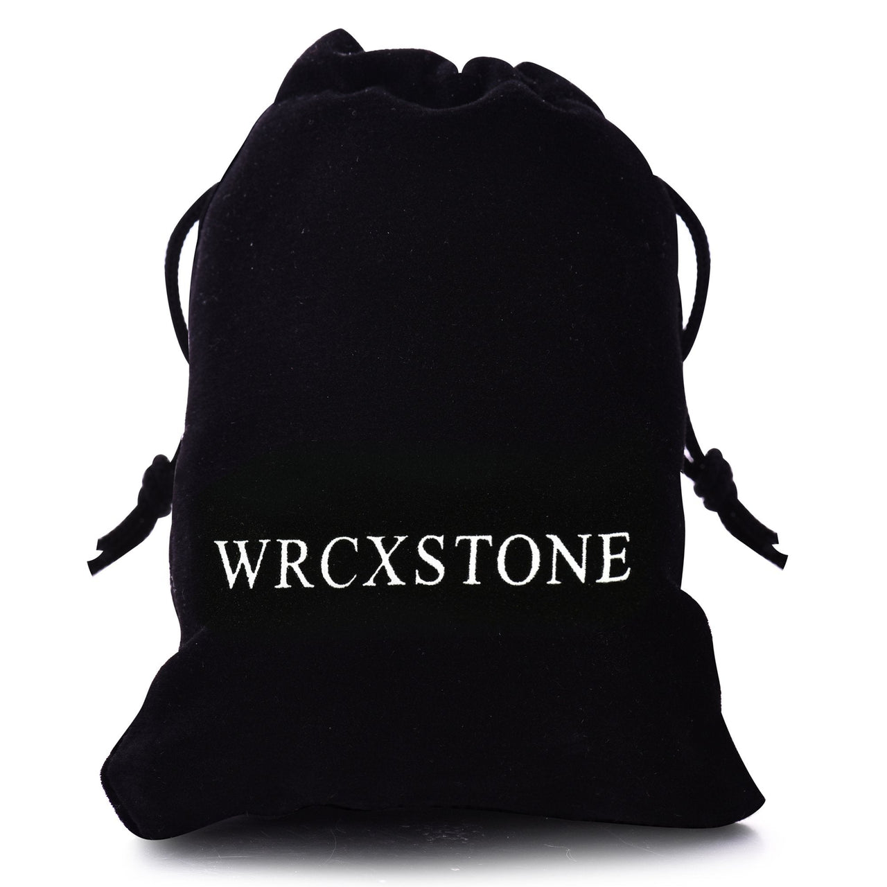 WRCXSTONE Natural 8mm Gorgeous Semi-Precious Gemstones Healing Crystal Stretch Beaded Bracelet Unisex Black Onyx