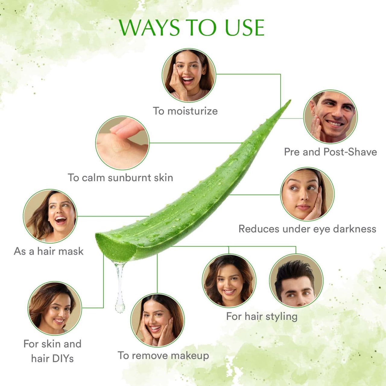 WOW Skin Science Aloe Vera Multipurpose Beauty Gel for Skin and Hair, 250 ml