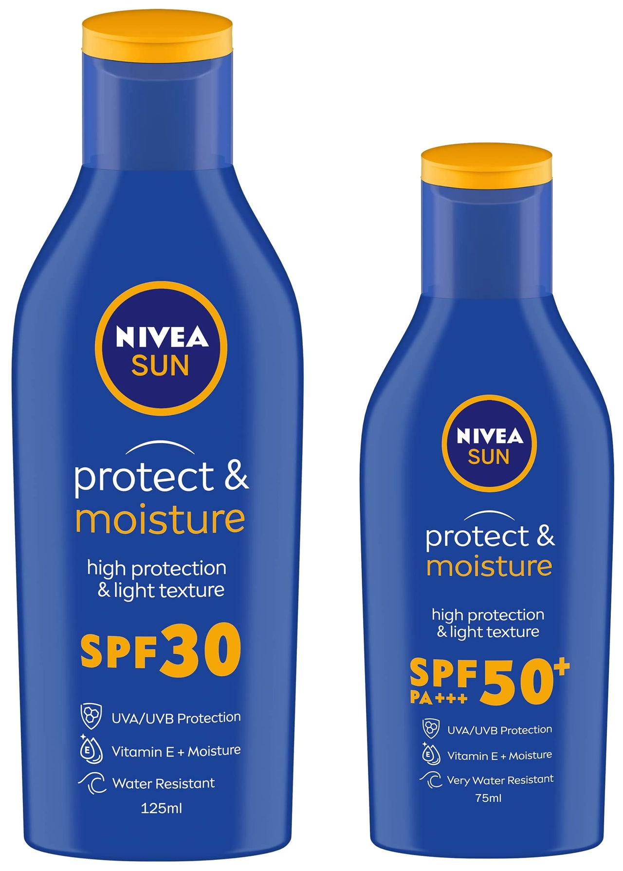 Nivea Sun Lotion For Oily Skin, Spf 30, With UVA & UVB Protection, 125 Ml & Sun Lotion For Oily Skin, Spf 50, With UVA & UVB Protection, 75 Ml, Pack Of 1