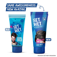 Set Wet Hair Gel Ultimate Hold, 250ml & Set Wet Hair Gel Cool Hold (100ml Tube)
