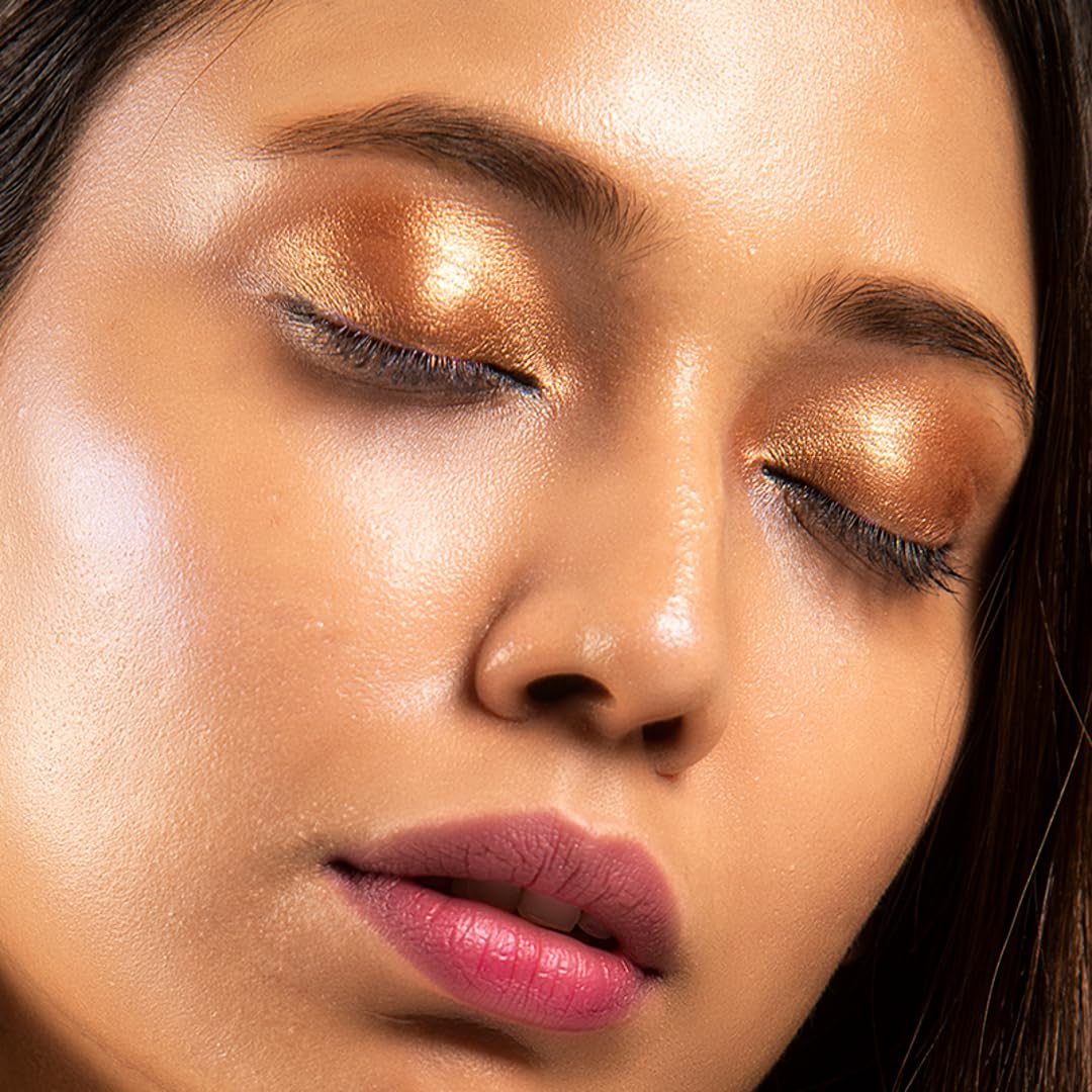 Lavenza Color Pop - Liquid Eyeshadow | DUAL TONE, Vegan, Silicone & Talc FREE, Long-lasting, Light-weight, Smudge-proof| 3.5 ml (Metallic Bronze & Mocha shade)