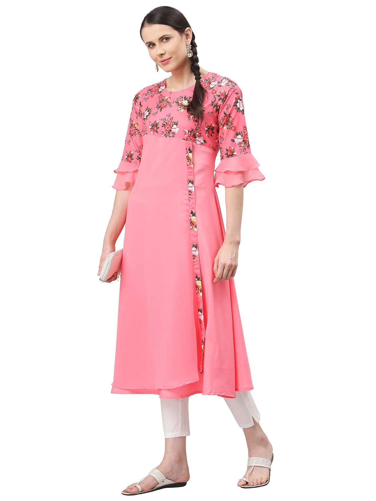 ALC Creation Women's  Crepe A-line Kurta