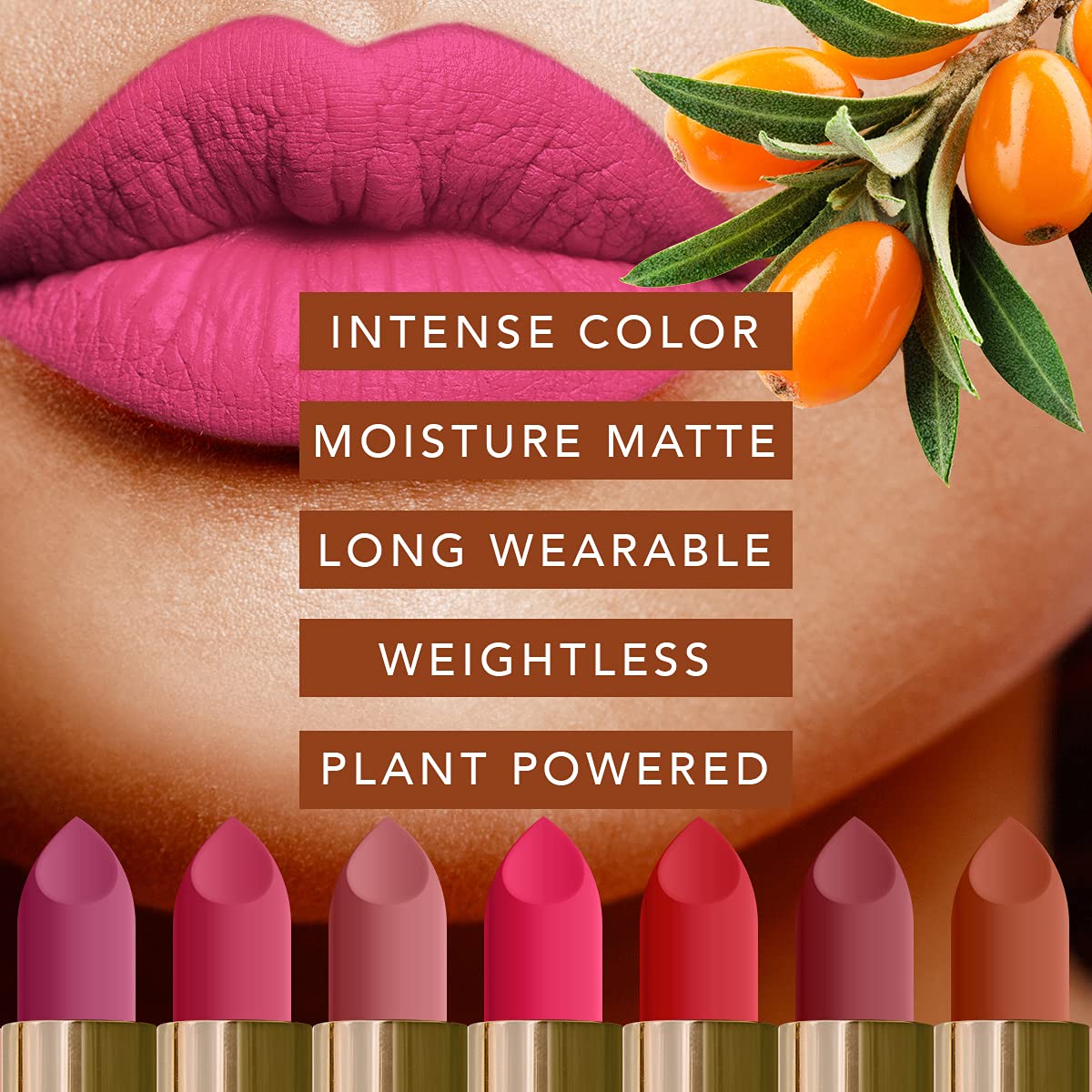 DAUGHTER EARTH Gypsy Rose Natural Lipstick|Vegan Plant Based Highly Pigmented Lip Color|Long Lasting Creamy Velvet Phytonutrient Lip Stick With Vitamin E&Bakuchiol|Natural With UV Protection|4g