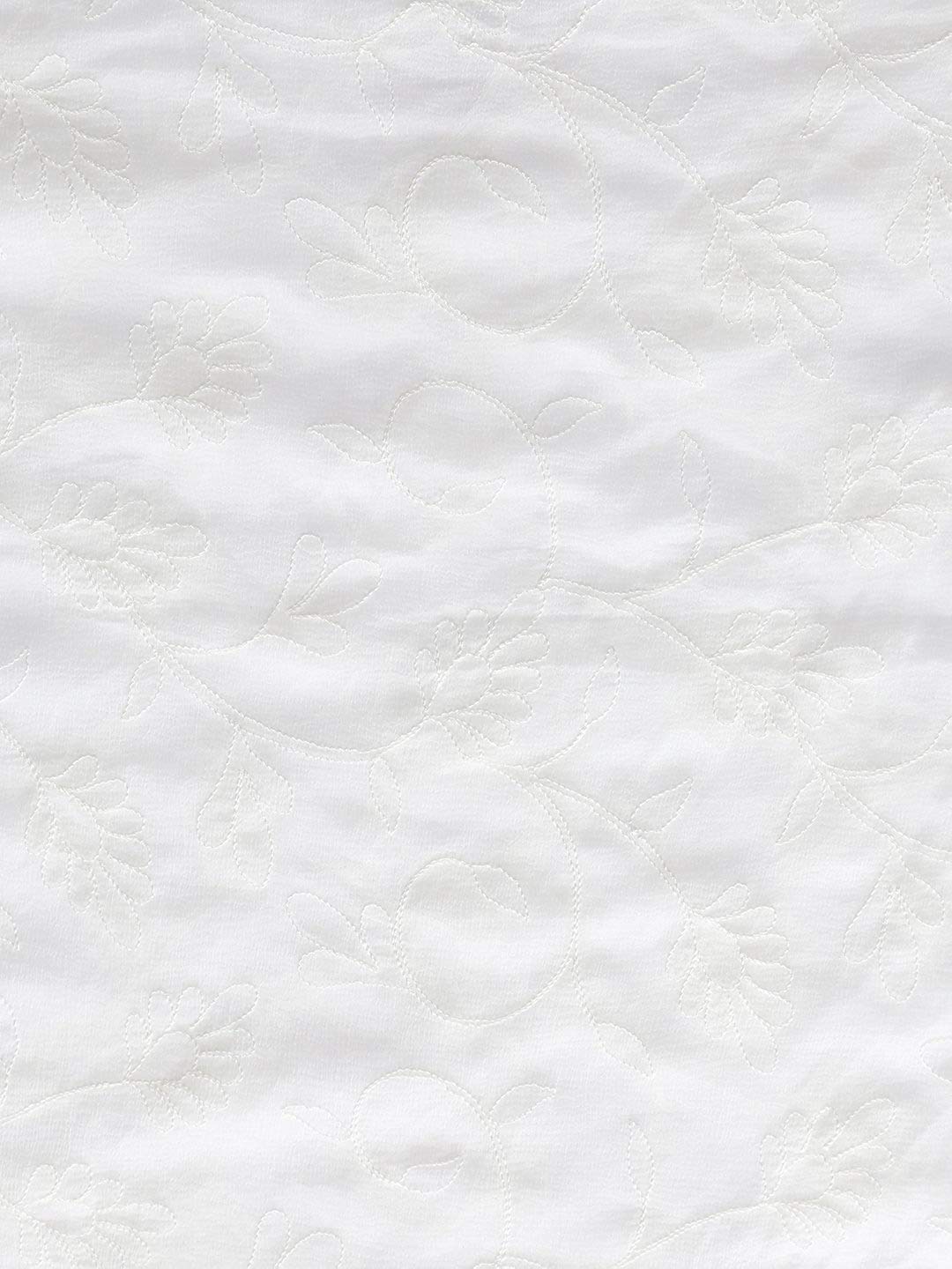 AKSHAR LLC Miss India Women's  Chiffon Dupatta With Karachi Embroidery Work_2.30mtr