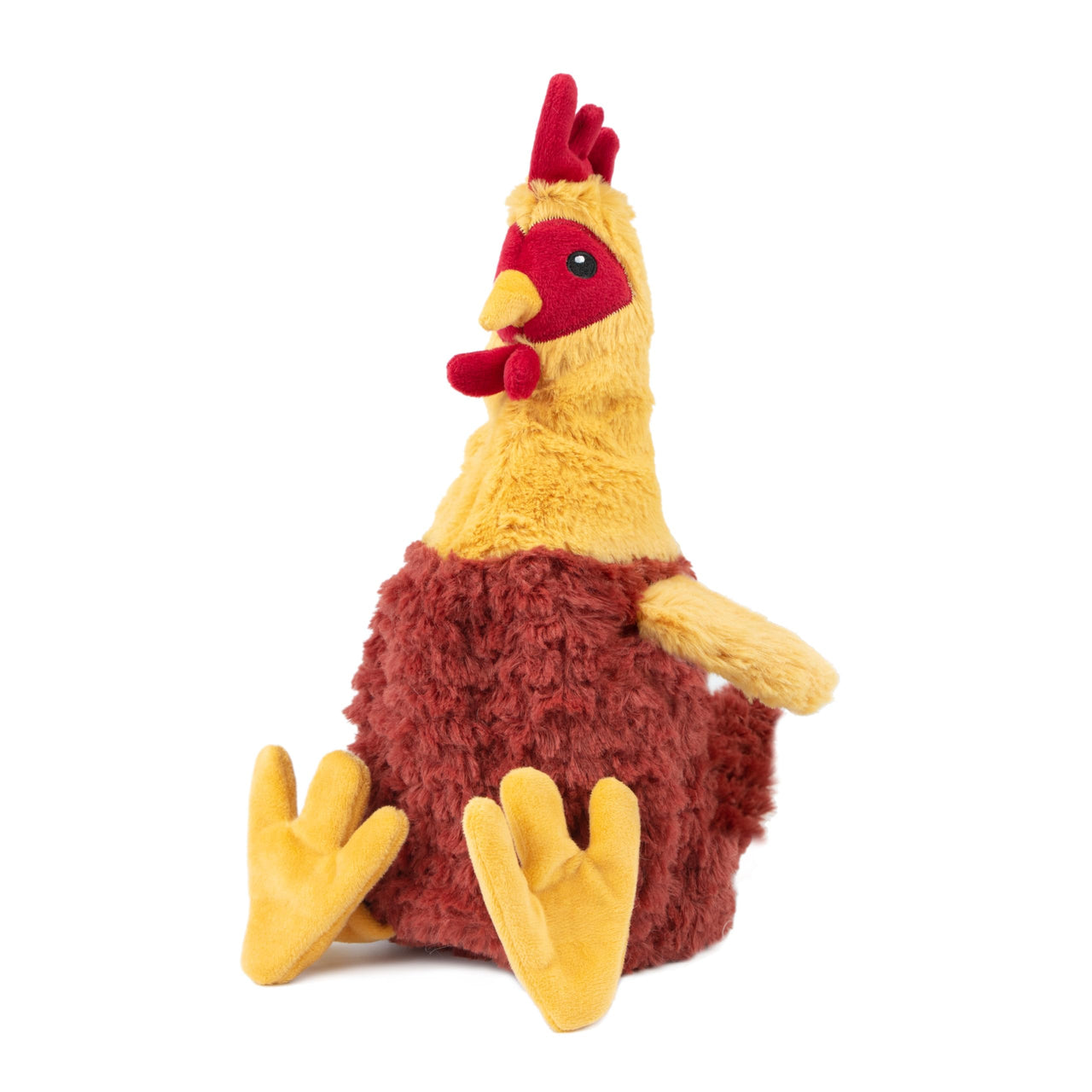 Best Pet Supplies Chicken Crinkle Plush Dog Toys for Interactive Play, Puppy and Senior Indoor Play, Colorful Chicken Toy Shape, Cute and Cuddly - Crinkle Chicken Bundle (Brown, Beige, Wine Red) Crinkle Chicken (Brown, Beige, Wine Red) Large