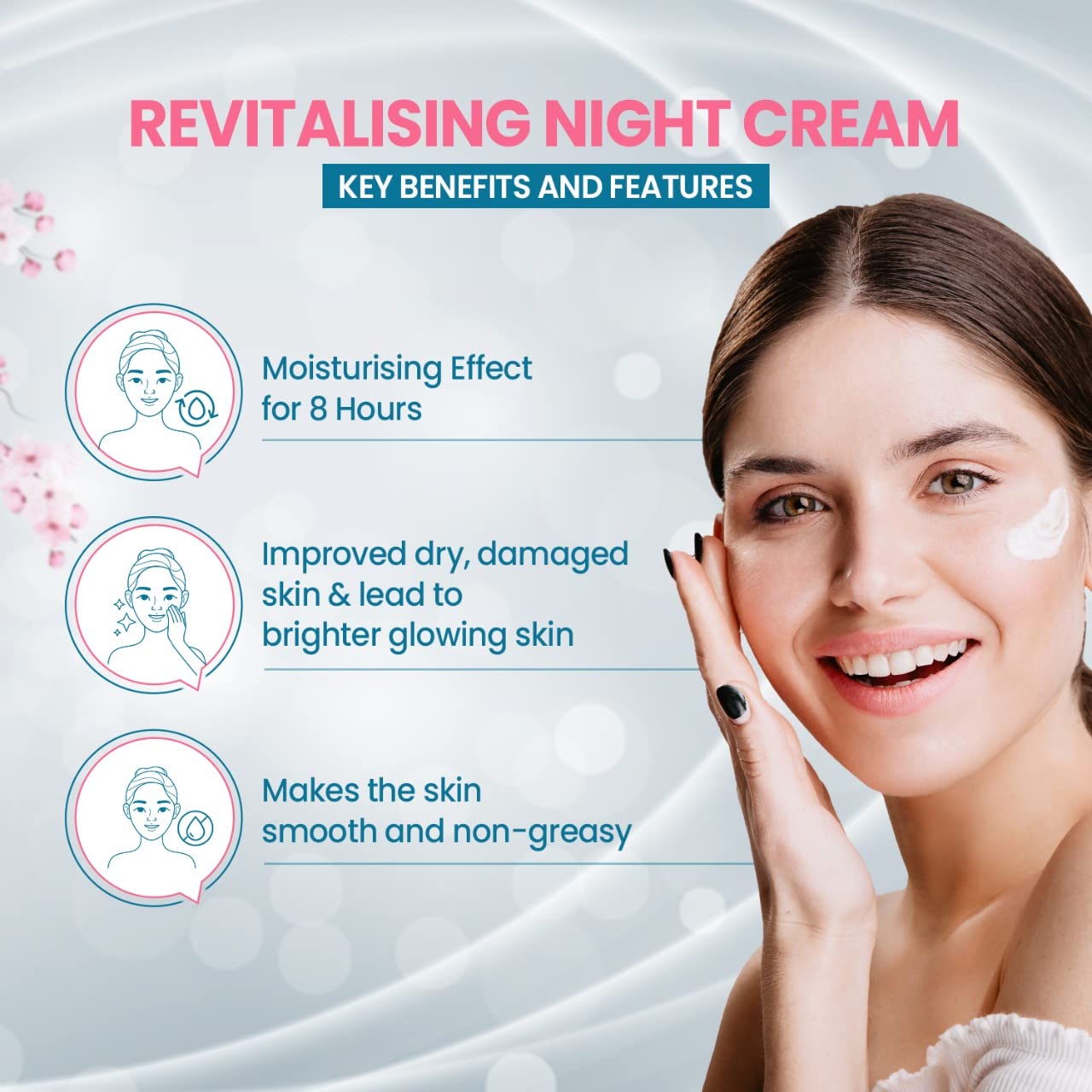 Spawake Skin Care Kit Brightening (Face Wash + Face Serum + Moisturizer + Night Cream) 190g