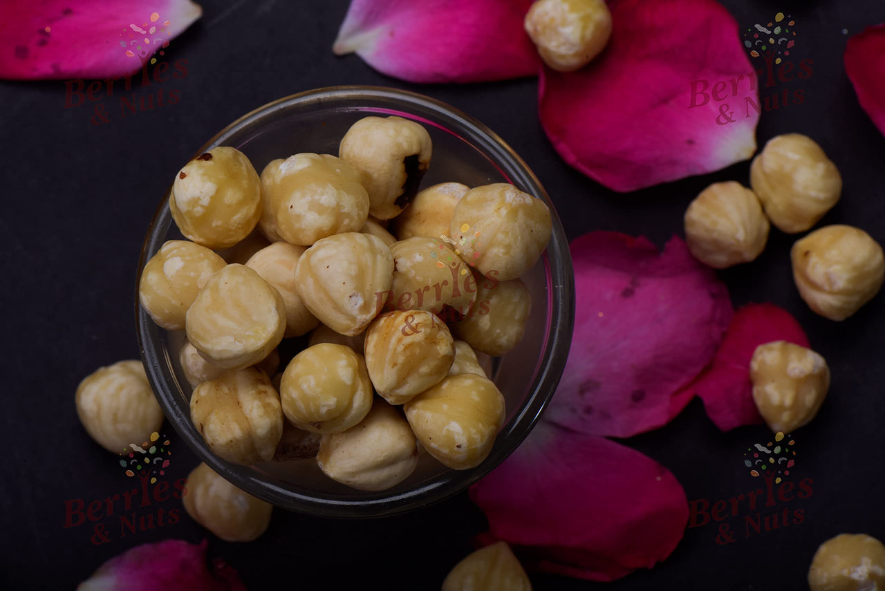 Berries And Nuts Jumbo Hazel Nuts 200 Grams Pouch | Hazel Nut Kernels | 1 Pack of 200 Grams