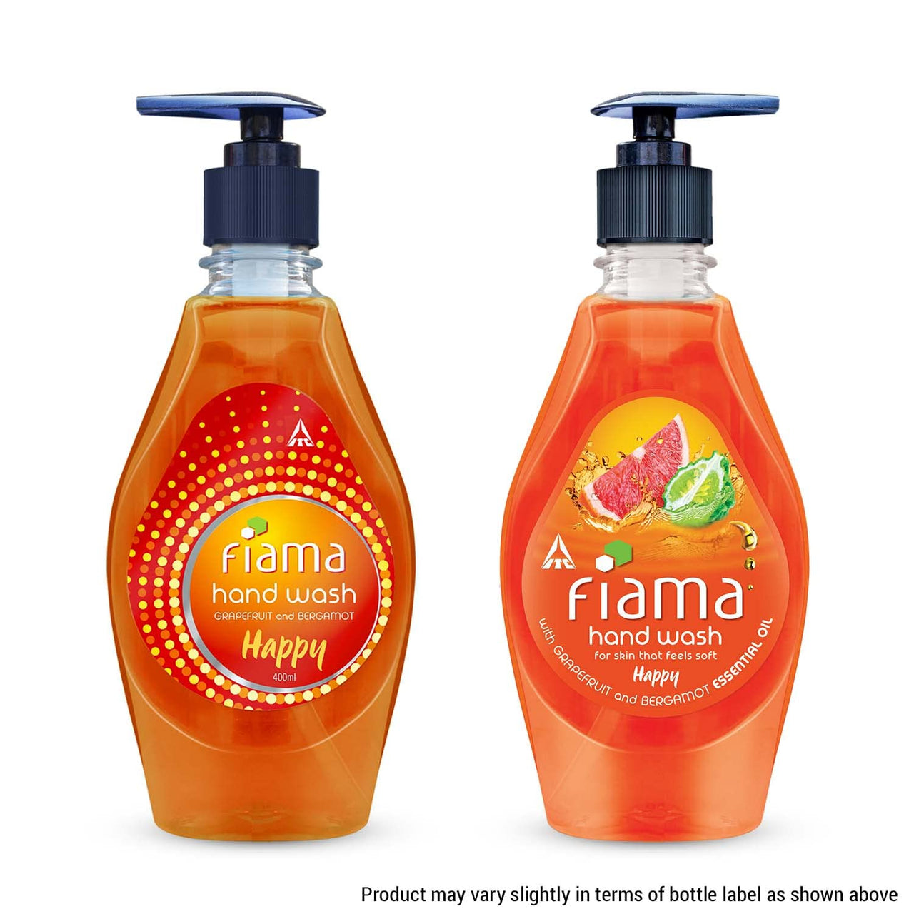 Fiama Happy Hand Wash, 400 ml, with Grapefruit and Bergamot Essential Oil, Soft and Supple Hands, Fragrant Handwash