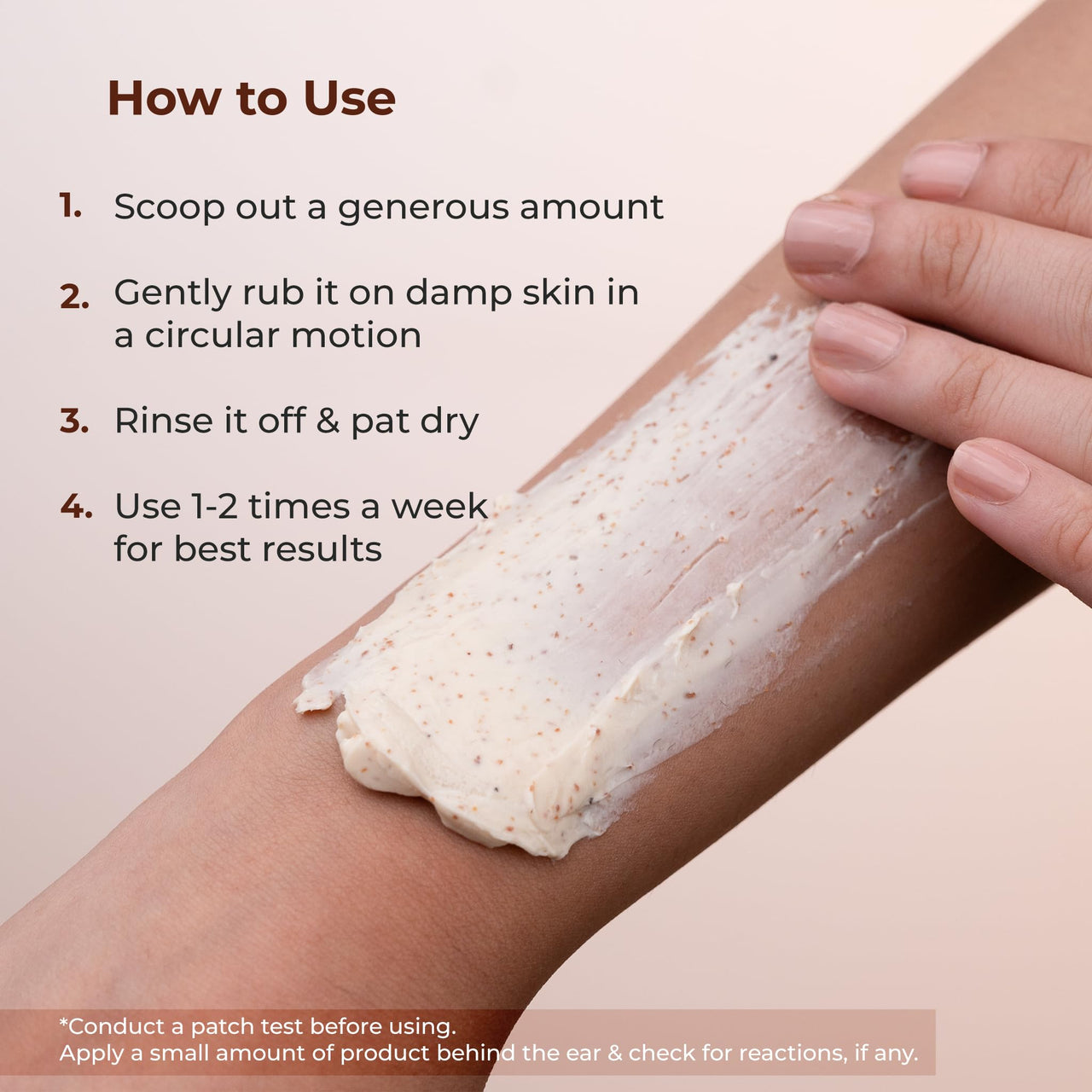 Naturali Exfoliating Body Scrub With Walnut & Cocoa | Deeply Hydrates Skin | Nourishes Dry Skin | Paraben & Mineral Oil Free | 200g