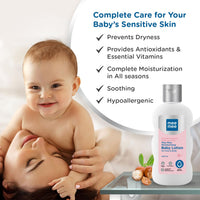 Mee Mee Moisturizing Baby Lotion for Face & Body, Shea, Cocoa Butter & Almond Oil, 24 Hrs Moisturization (400ML)