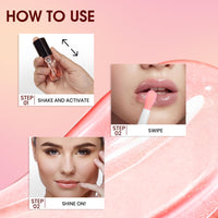 Colors Queen Lip Therapy Glossy Lip Gloss | Nourishing & Hydrating Formula | Lightweight, Highly Pigmented and One Swipe Application | Non Sticky Lip Gloss with Extra Large Applicator (02 - Avocado, 4.8ml)