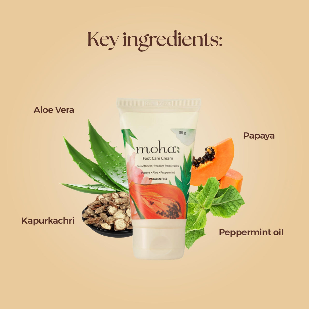 Moha: Rejuvenating Massage Oil 200ml And Foot Cream 100gm Combo | D-stresses and Tones the Skin with Jojoba Oil, Almond Oil and Olive Oil, Foot Cream For Rough, Dry and Cracked Heel Combo Pack