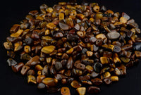Natural Chip Stone Beads Tiger Eye 5-8mm About 400 Pieces Irregular Gemstones Healing Crystal Loose Rocks Bead Hole Drilled DIY for Bracelet Jewelry Making Crafting (5-8mm, Tiger Eye)