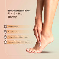 moha: Foot Cream For Rough, Dry and Cracked Heel, Feet Cream For Heel Repair With Benefits Of AleoVera, Papaya & Peppermint (100gm (Pack of 1))