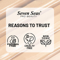 Seven Seas Lumi BB Cream, Tinted Skin Veil Foundation with SPF-20, Foundation + Moisturizer + Highlighter, 50ml (02-Skin, 50ml)